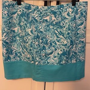 MICHAEL Michael Kors Blue and White Size 14 Skirt